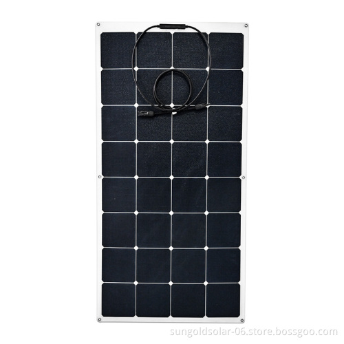 Customized SUNPOWER Flexible Solar Panels 220W/265W/295W for Off-grid RVs, Marine, Caravans, Yachts, Roofs, Balconies, and Tents